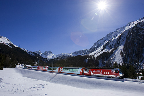 Glacier Express bei Preda