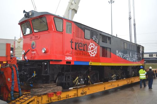 Locomotora para los ferrocarriles ecuatorianos en los talleres de Feve en El Berrón
