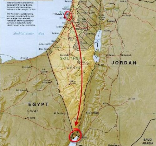 mapa-israel-tel-aviv-to-eilat